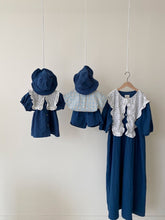 Load image into Gallery viewer, Mom Collar Dress - Denim Blue
