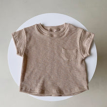 Load image into Gallery viewer, Ribbed Cotton Pocket Tee - Rose Brown
