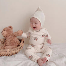 Load image into Gallery viewer, Bear Apple Loungewear Sets - Ivory
