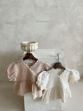 Load image into Gallery viewer, Puff Lace Blouse - Two Colours
