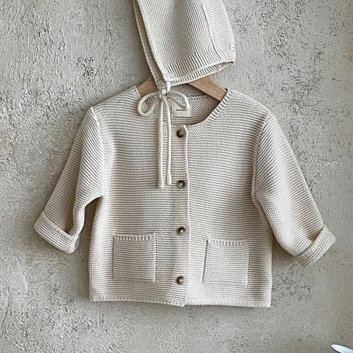 Pocket Knit Cardigan - Ivory