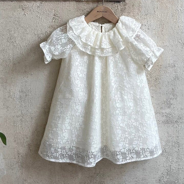 Monbebe Lace Princess Dress - White