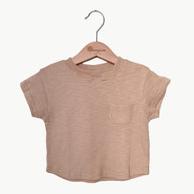 Load image into Gallery viewer, Ribbed Cotton Pocket Tee - Rose Brown
