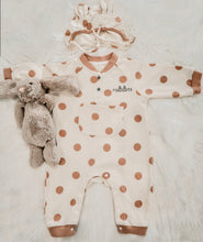 Load image into Gallery viewer, Rabbit Jumpsuit &amp; Bonnet Sets - Rose Pink
