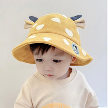 Load image into Gallery viewer, Kids Cow Pattern Bucket Hat - Yellow
