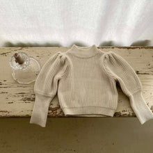 Load image into Gallery viewer, Girls Puff Ribbed Knit - Three Colours
