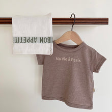 Load image into Gallery viewer, Letter Cotton Tee - Mocha
