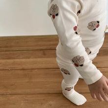 Load image into Gallery viewer, Bear Apple Loungewear Sets - Ivory
